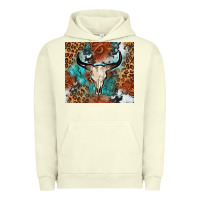 Western With Bull Skull Urban Hoodie | Teevron