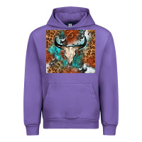 Tulip Western with bull skull Urban Hoodie - NancyCooperArtShop