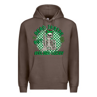 Coffee dead inside but feeling lucky Premium Hoodie - MaliasSmallBusiness