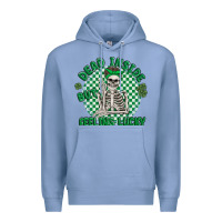 Colony Blue dead inside but feeling lucky Premium Hoodie - MaliasSmallBusiness