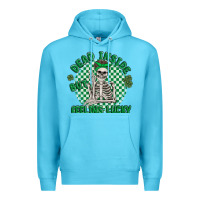 Ocean Blue dead inside but feeling lucky Premium Hoodie - MaliasSmallBusiness
