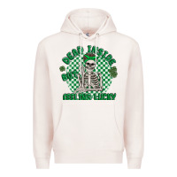 Pale Pink dead inside but feeling lucky Premium Hoodie - MaliasSmallBusiness