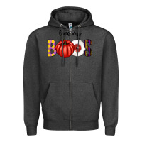 Charcoal Heather love my boos Zipper Hoodie - CowhideDigitalArt