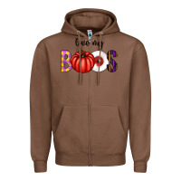 Chestnut love my boos Zipper Hoodie - CowhideDigitalArt