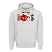 Dove Grey love my boos Zipper Hoodie - CowhideDigitalArt