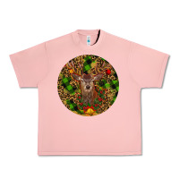 Salmon Christmas Reindeer Urban Heavy Tee - RanaPortraitStore