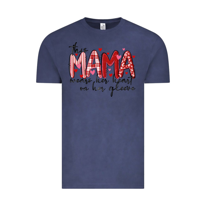 This Mama Wears Her Heart On Her Gleeve Vintage Tee by MaliasSmallBusiness | Teevron