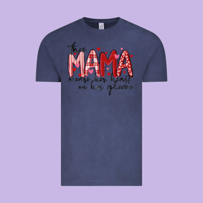 Vintage Tee this mama wears her heart on her gleeve