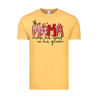 Vintage Mustard this mama wears her heart on her gleeve Vintage Tee - MaliasSmallBusiness