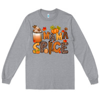 Heather Grey mama spice Long Sleeve Tee - texasbilliewilder