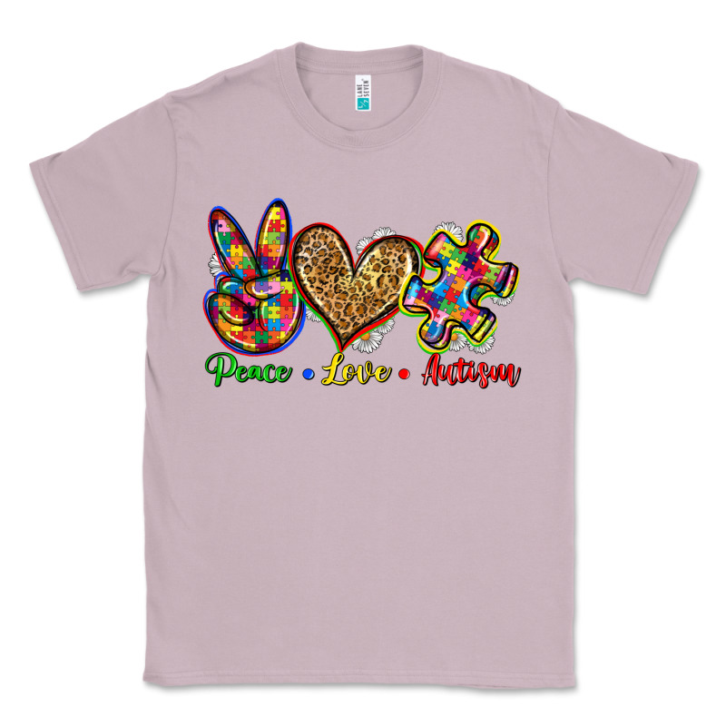 Peace Love Autism Classic Tee by Zillion Design Studio | Teevron