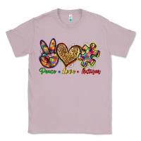Lilac peace love autism Classic Tee - Zillion Design Studio