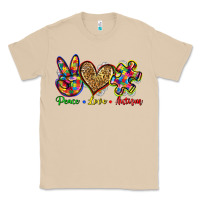 Mushroom peace love autism Classic Tee - Zillion Design Studio