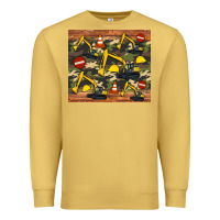 Antique Gold excavator camouflage Premium Sweatshirt - Artiststas