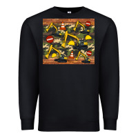 Black excavator camouflage Premium Sweatshirt - Artiststas