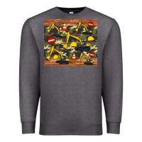 Charcoal Heather excavator camouflage Premium Sweatshirt - Artiststas