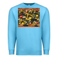 Ocean Blue excavator camouflage Premium Sweatshirt - Artiststas
