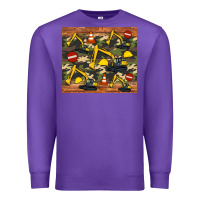 Purple excavator camouflage Premium Sweatshirt - Artiststas