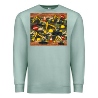 Seafoam excavator camouflage Premium Sweatshirt - Artiststas