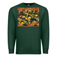 Sports Green excavator camouflage Premium Sweatshirt - Artiststas