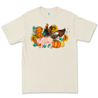 Bone Farm Life Fall Pig Cow Rooster Premium Tee - Artiststas