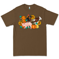 Cacao Farm Life Fall Pig Cow Rooster Premium Tee - Artiststas