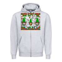Heather Grey western golf gnome Zipper Hoodie - HRA Design Shop