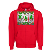 Red western golf gnome Zipper Hoodie - HRA Design Shop