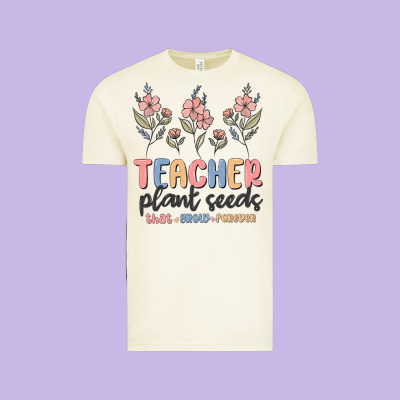 Vintage Tee teacher plant seeds that grow forever