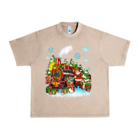 French Oak christmas santa and friends train Urban Heavy Tee - Zillion Design Studio