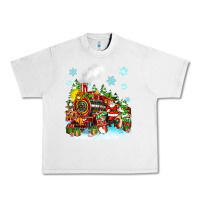 Lunar Rock christmas santa and friends train Urban Heavy Tee - Zillion Design Studio