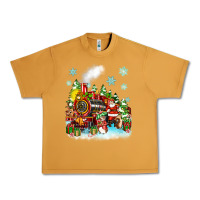 Peanut Butter christmas santa and friends train Urban Heavy Tee - Zillion Design Studio