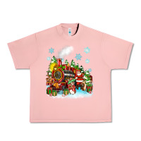 Salmon christmas santa and friends train Urban Heavy Tee - Zillion Design Studio