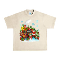Sandshell christmas santa and friends train Urban Heavy Tee - Zillion Design Studio