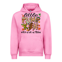 Fuchsia Pink little pumpkin with a lot of spice Urban Hoodie - MaliasSmallBusiness