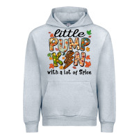Heather Grey little pumpkin with a lot of spice Urban Hoodie - MaliasSmallBusiness