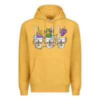 Mustard mardi gras snowballs Premium Hoodie - MaliasSmallBusiness