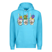 Ocean Blue mardi gras snowballs Premium Hoodie - MaliasSmallBusiness
