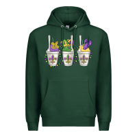 Sports Green mardi gras snowballs Premium Hoodie - MaliasSmallBusiness