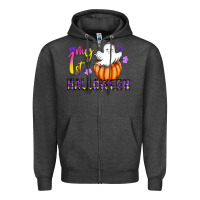 Charcoal Heather my 1st halloween Zipper Hoodie - CowhideDigitalArt