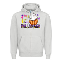 Dove Grey my 1st halloween Zipper Hoodie - CowhideDigitalArt