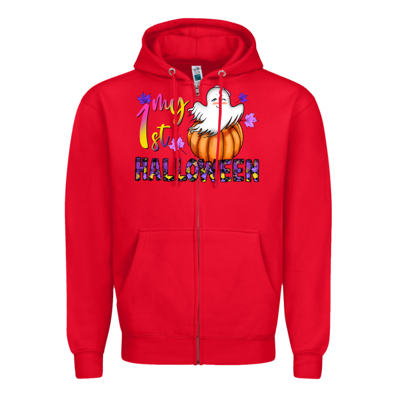My 1st Halloween Zipper Hoodie by CowhideDigitalArt | Teevron