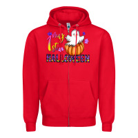 Red my 1st halloween Zipper Hoodie - CowhideDigitalArt