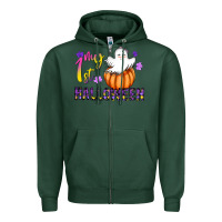 Sports Green my 1st halloween Zipper Hoodie - CowhideDigitalArt