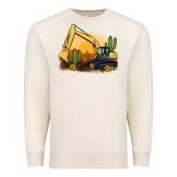 Sandshell excavator cactus sunflower sunset Premium Sweatshirt - Artiststas