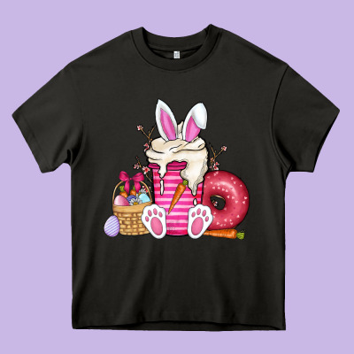 Easter Day Coffee Heavy Core Tee Designed By Cowhidedigitalart
