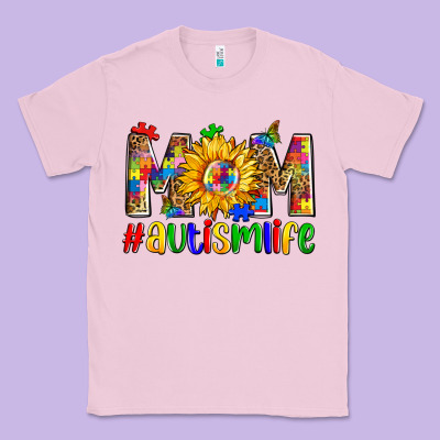 Mom #autism Life Classic Tee Designed By Zillion Design Studio