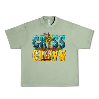 Oil Green the cross before the crown Urban Heavy Tee - texasbilliewilder