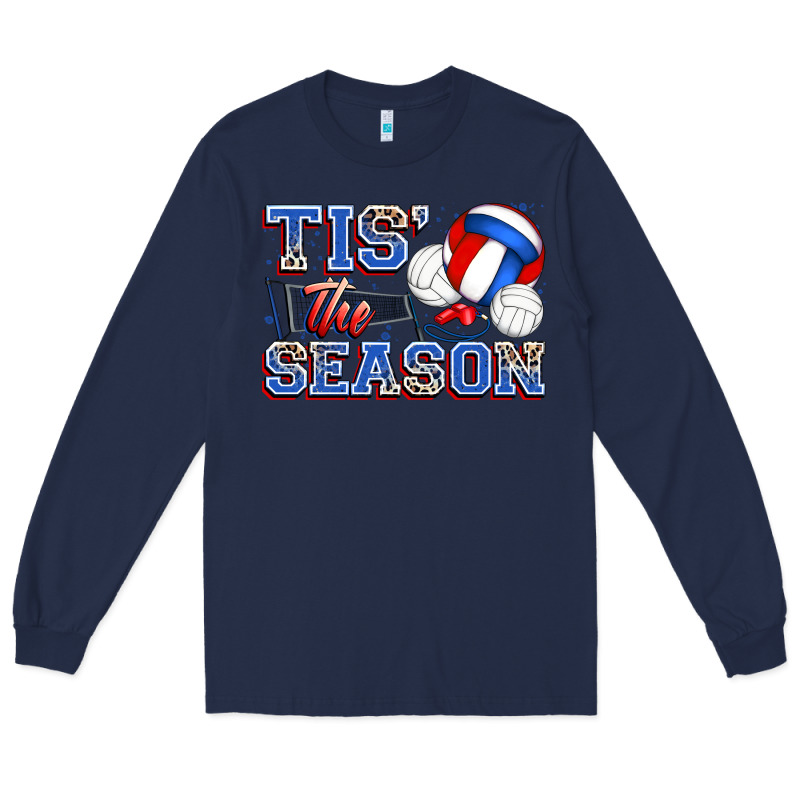 Tis' The Season Volleyball Long Sleeve Tee by Zillion Design Studio | Teevron