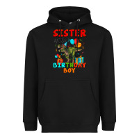 Black sister of the birthday boy t rex Heavyweight Hoodie - Artiststas